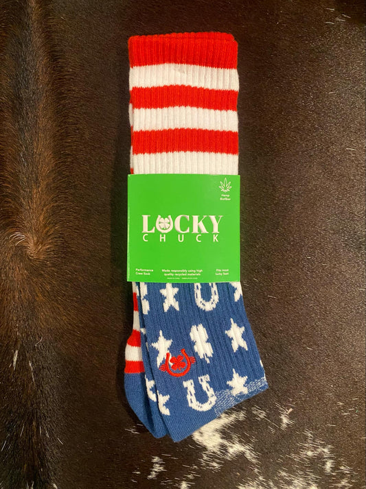 Lucky Chuck Socks, Stars & Stripes