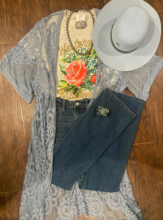 Rodeo Quincy, Western Wildflower Tee
