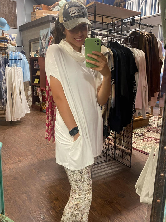 P.Cill Jersey Cowl Neck