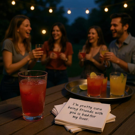 "Bad for My Liver" Cocktail Napkins