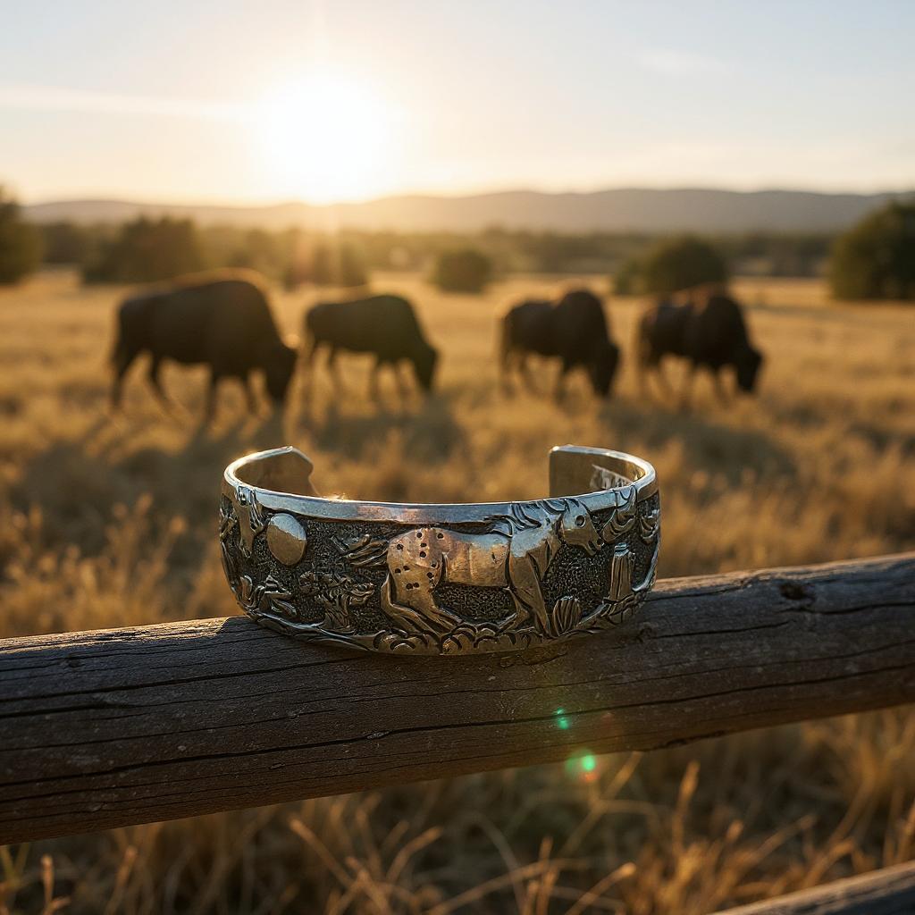 Sage Run Sterling Silver Cuff