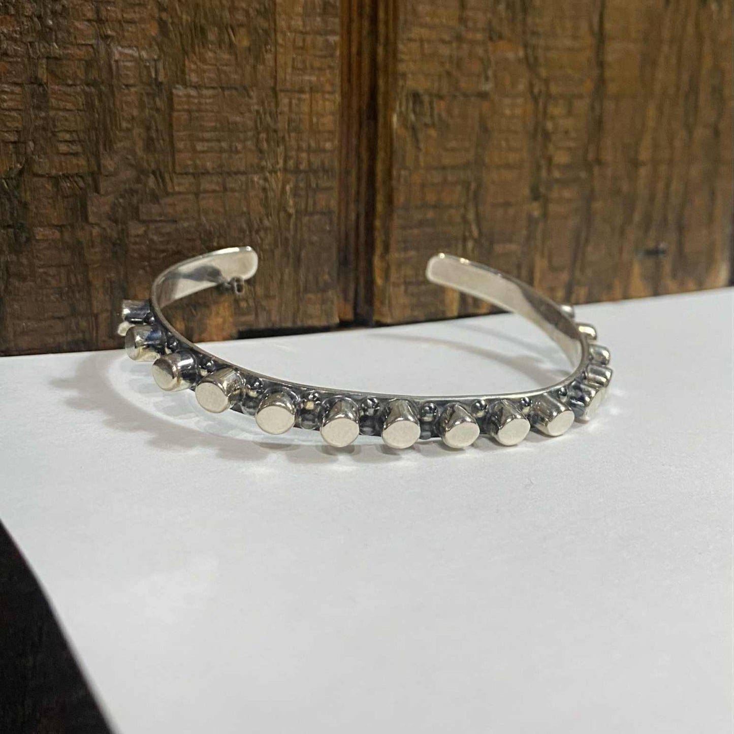 Silver Stud Cuff