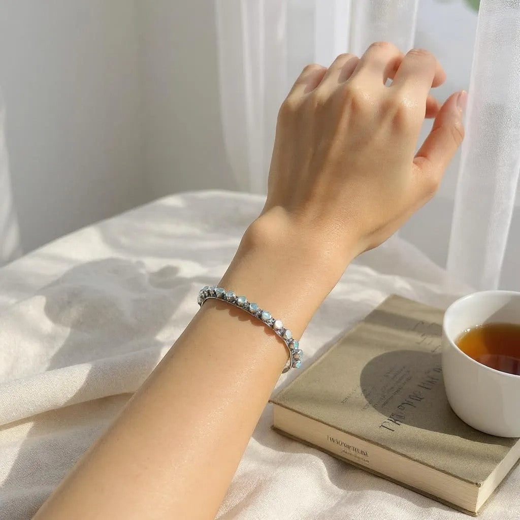 Silver Stud Cuff
