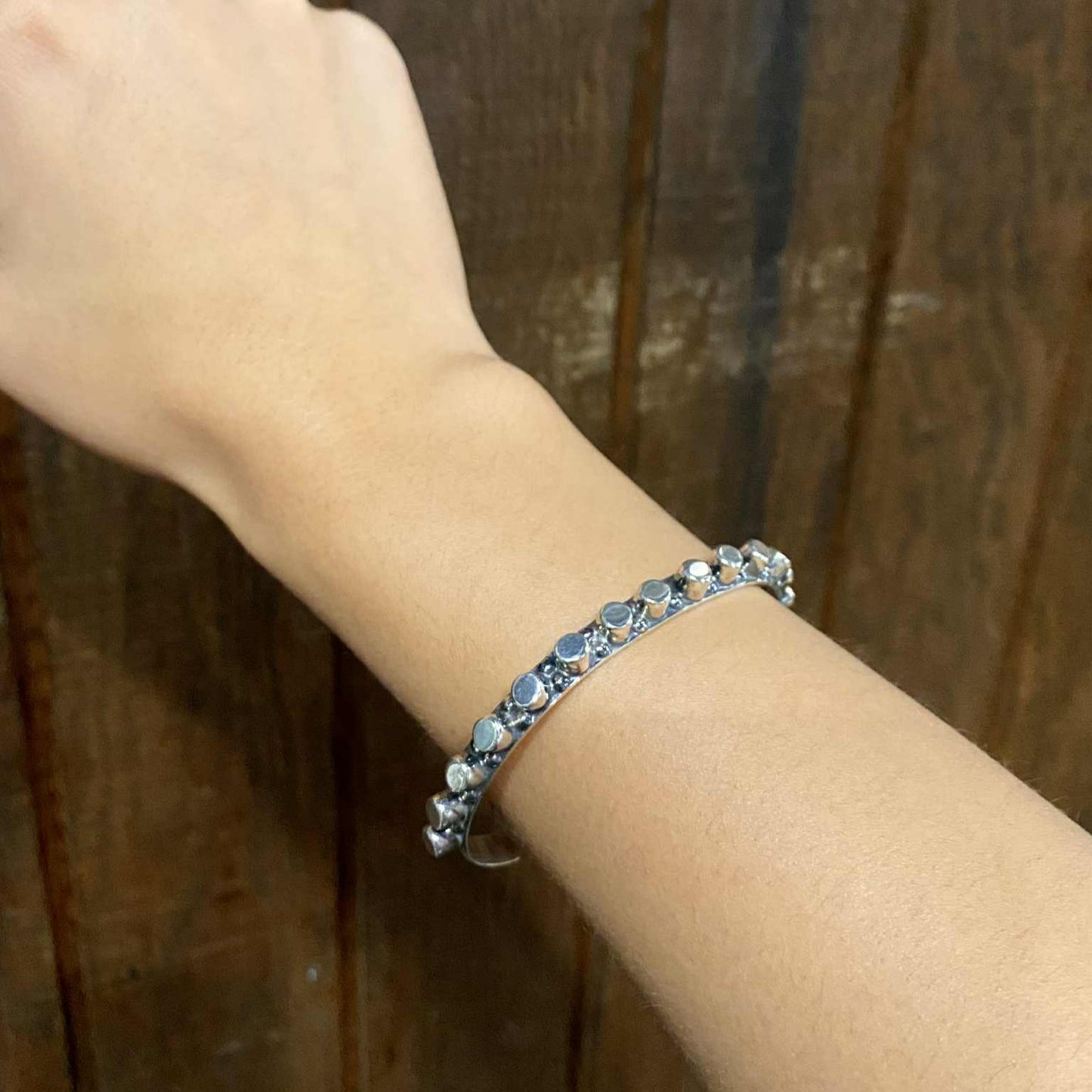 Silver Stud Cuff