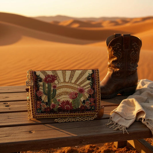 Desert Bloom Beaded Crossbody