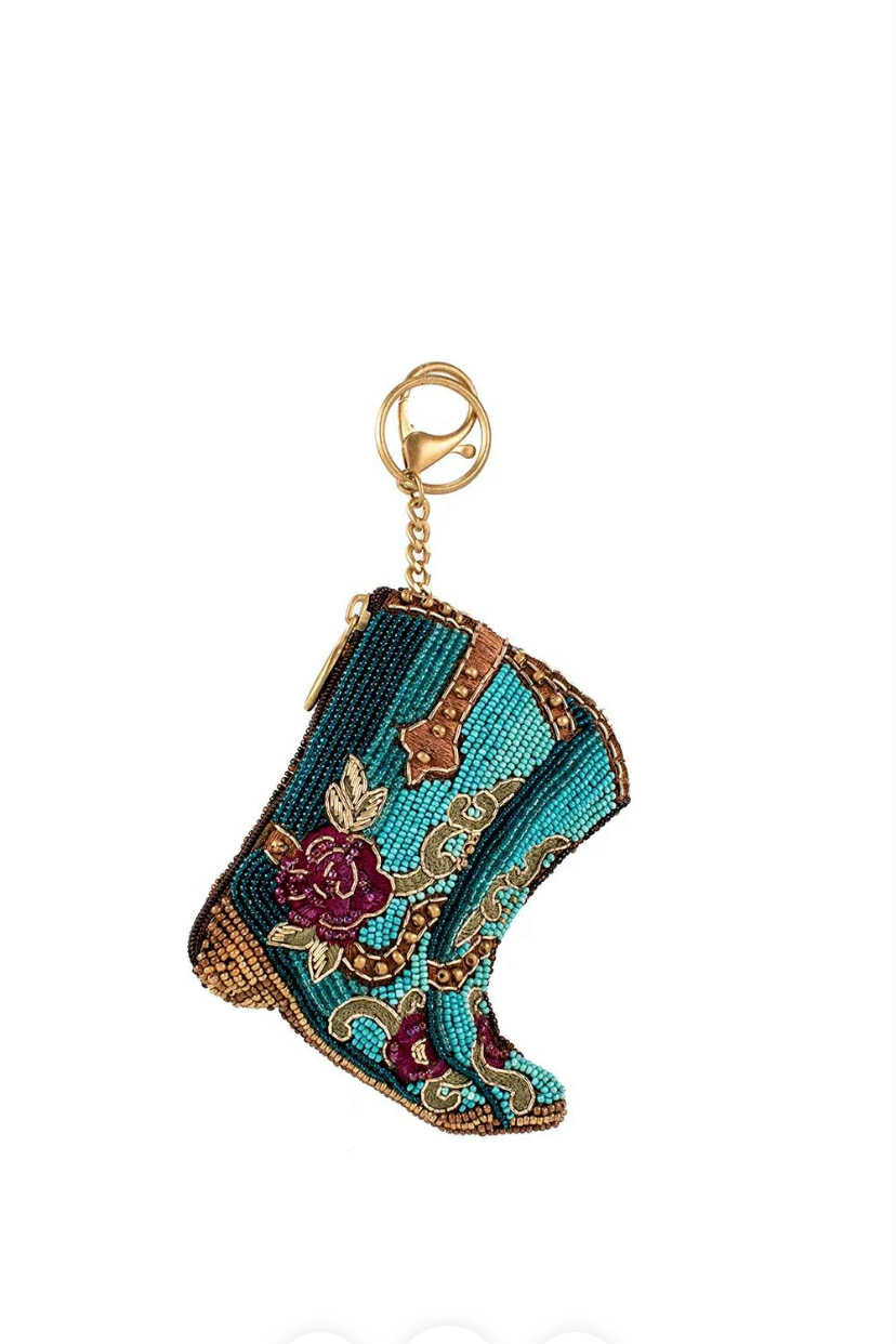 Rhinestone Cowgirl Boot Charm & Coin Purse