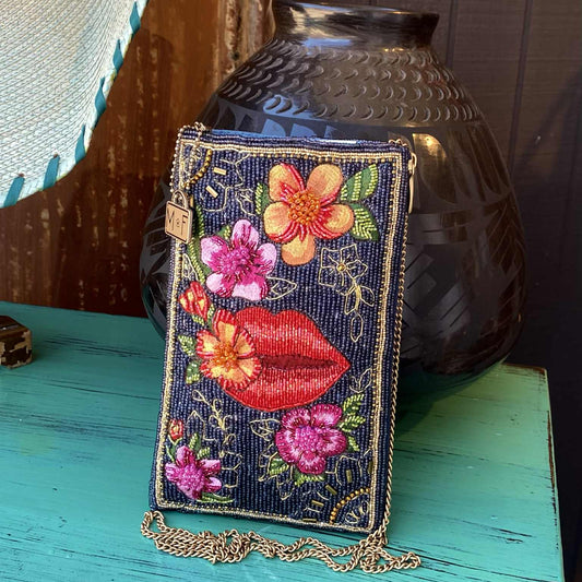 Kiss My Sass Beaded Crossbody