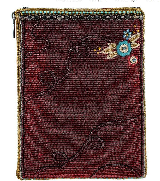 Midnight Mustang Beaded Crossbody