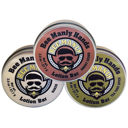 Bee Manly Hands Lotion Bar: Naked