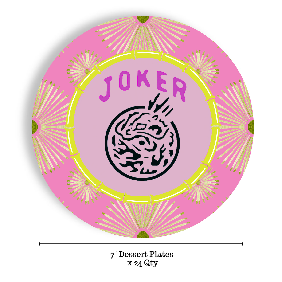 Psych Joker 7" Dessert Paper Plates