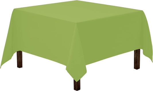 Washable Polyester Square Tablecloth: Hunter Green / 52 x 52 inch Square