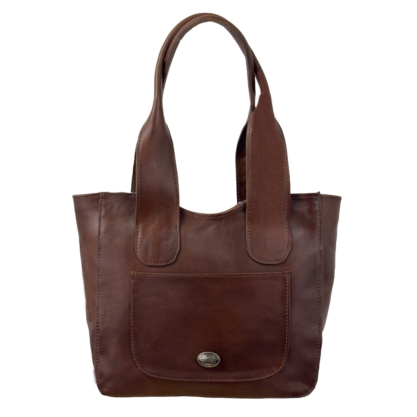 Maká Festive Small Zip Top Tote - Hand Tooled Genuine Leather