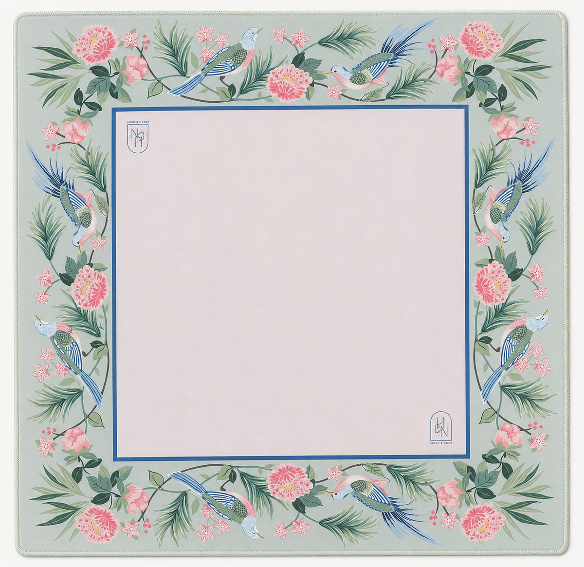 Mahjong Mat, 33" - Songbird Bloom