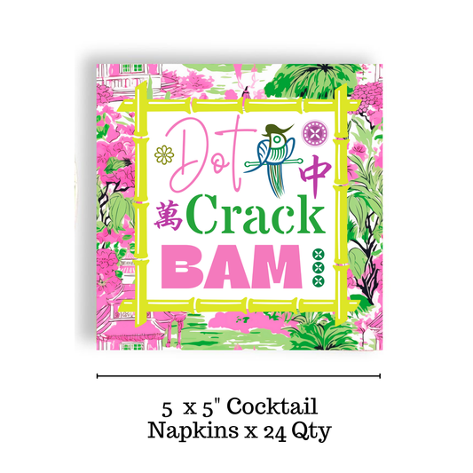 Mahjong 24ct Cocktail Napkin