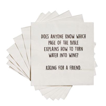 Asking for a Friend Cocktail Napkins