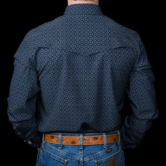 Ferrell Silas Black Geo Print Shirt