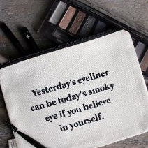 Yesterday's Eyeliner Cosmetic Pouch
