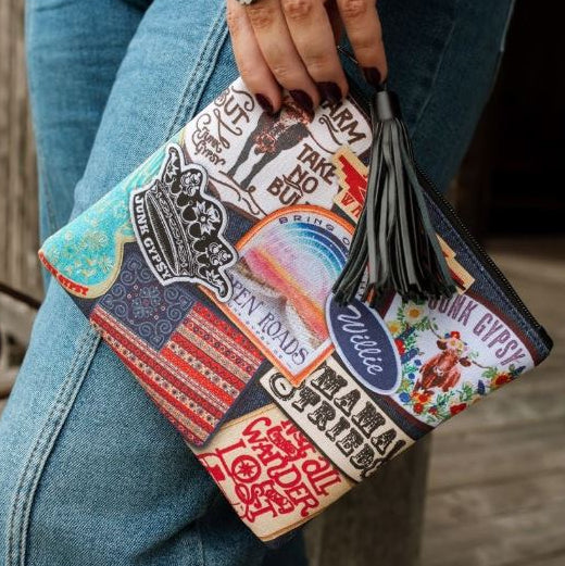 Denim Patch Pouch