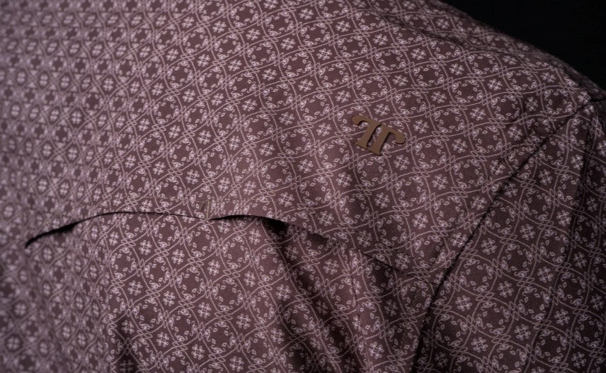 Ferrell Silas Brown Geo Print Shirt
