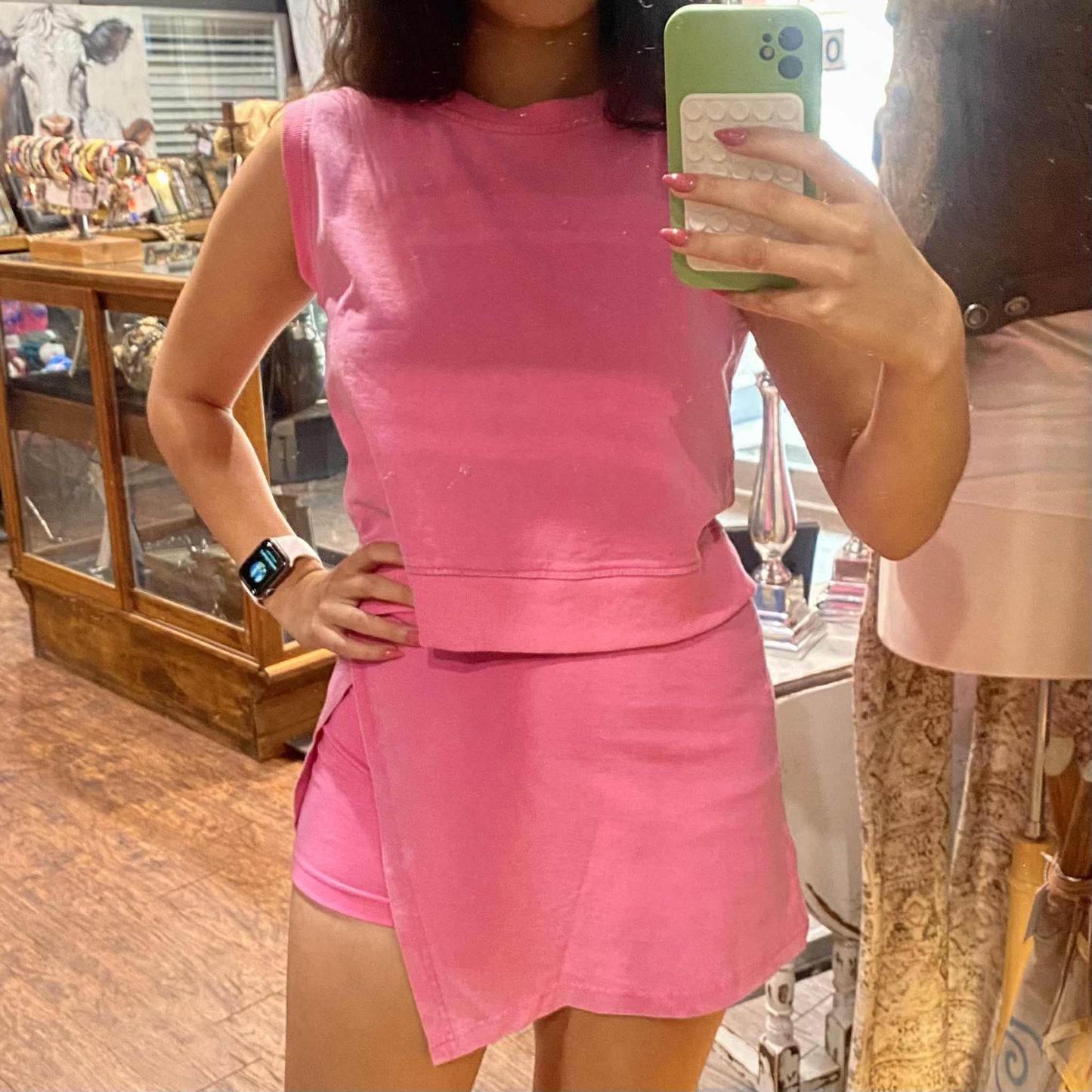 Sleeveless Top & Skirt Set