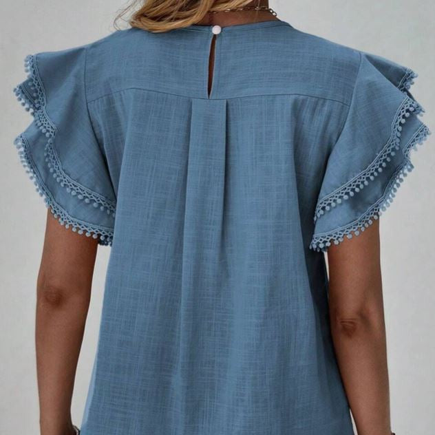 Sahara Breeze Ruffle Top