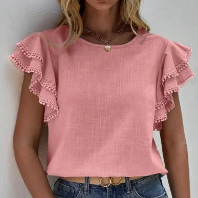 Sahara Breeze Ruffle Top