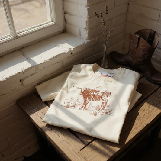 Longhorn Desert Tee