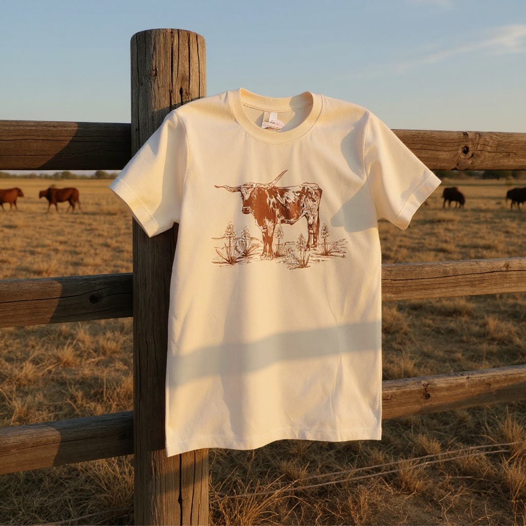 Longhorn Desert Tee