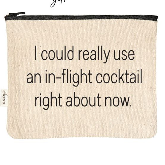 In-Flight Cocktail Cosmetic Pouch