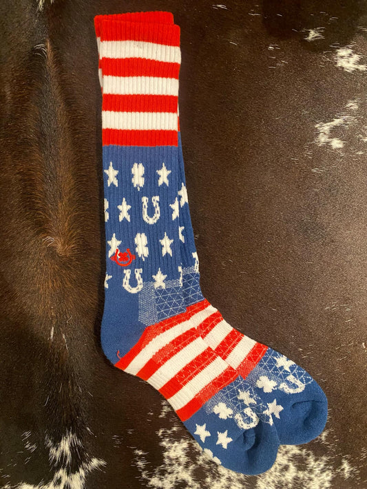 Lucky Chuck Socks, Stars & Stripes