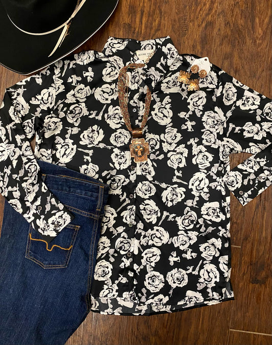 Texas Rose Silky Blouse