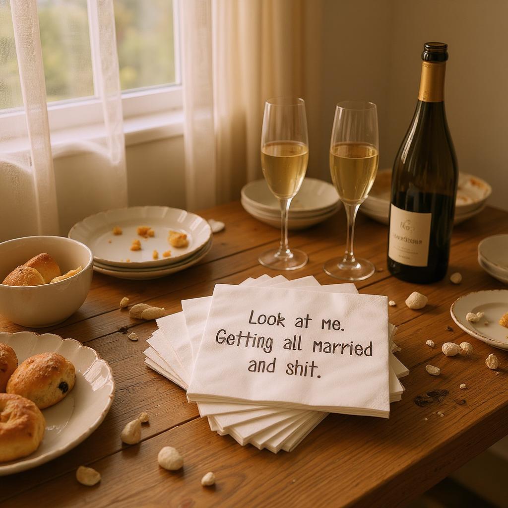 "Getting All Married and Sh*t" Cocktail Napkins