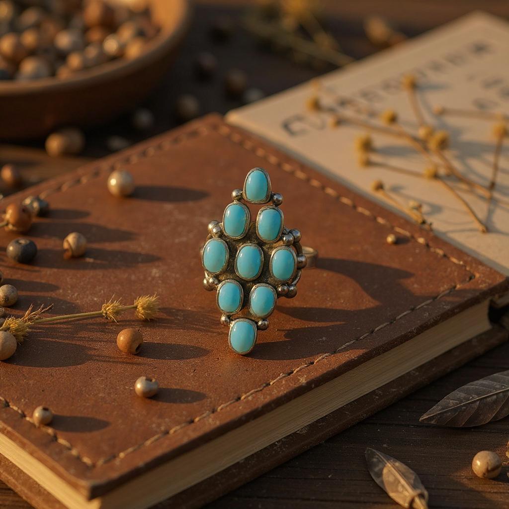 Turquoise Cluster Ring