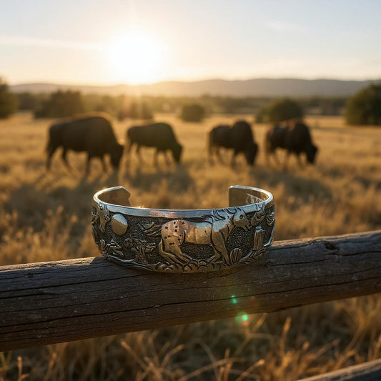 Sage Run Sterling Silver Cuff