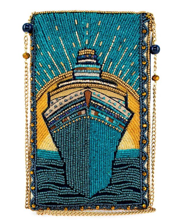 Midnight Voyage Beaded Crossbody