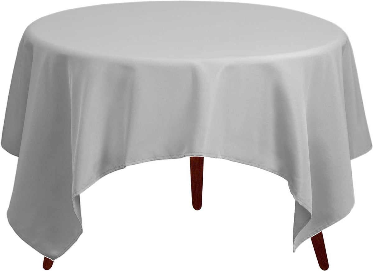 Washable Polyester Square Tablecloth: Orange / 52 x 52 inch Square