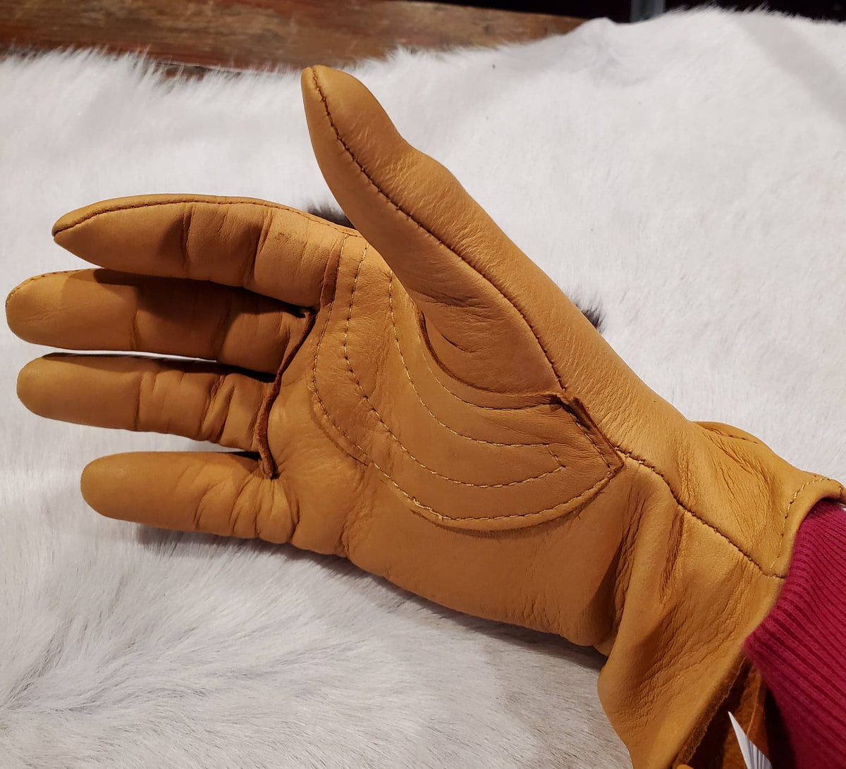 Deerskin Leather Riding/Work Gloves