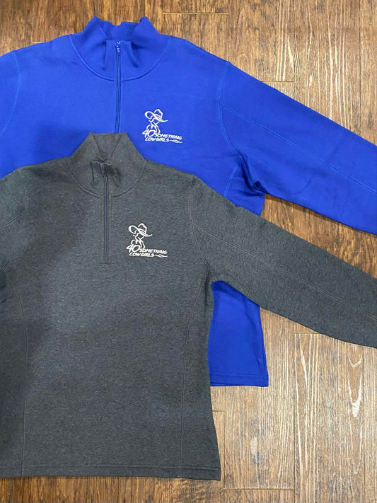 40 Something Cowgirls Quarter-Zip Pullover
