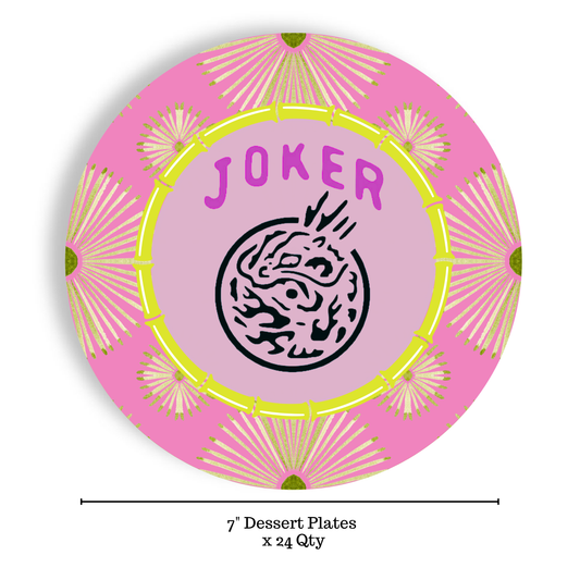 Psych Joker 7" Dessert Paper Plates