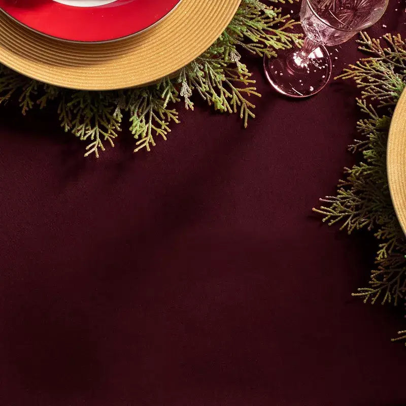 Washable Polyester Square Tablecloth: Lavender / 52 x 52 inch Square