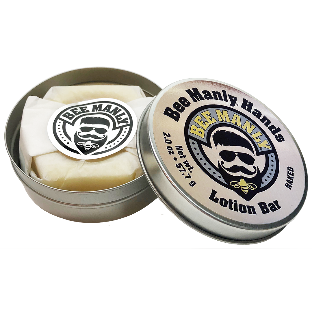 Bee Manly Hands Lotion Bar: Naked