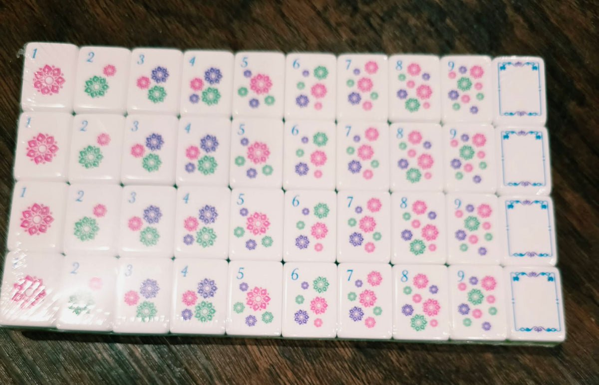 Pretty in Pink Mahjong Tile Set