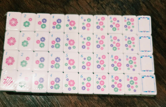 Pretty in Pink Mahjong Tile Set