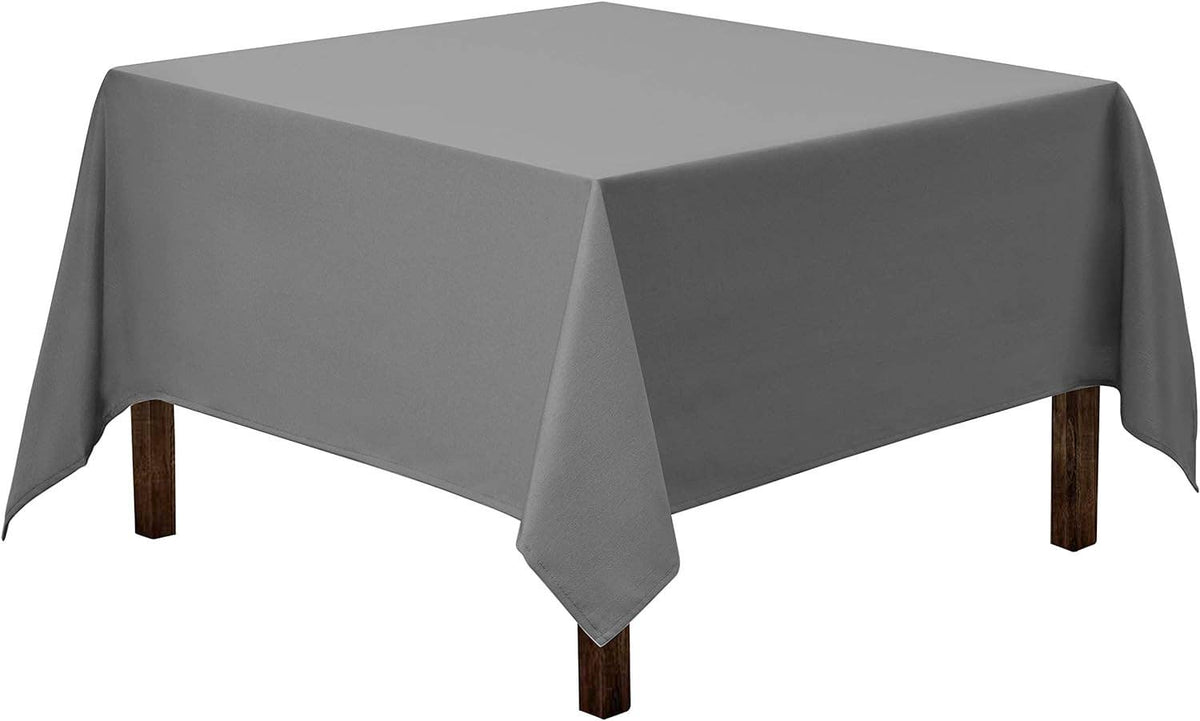 Washable Polyester Square Tablecloth: Orange / 52 x 52 inch Square