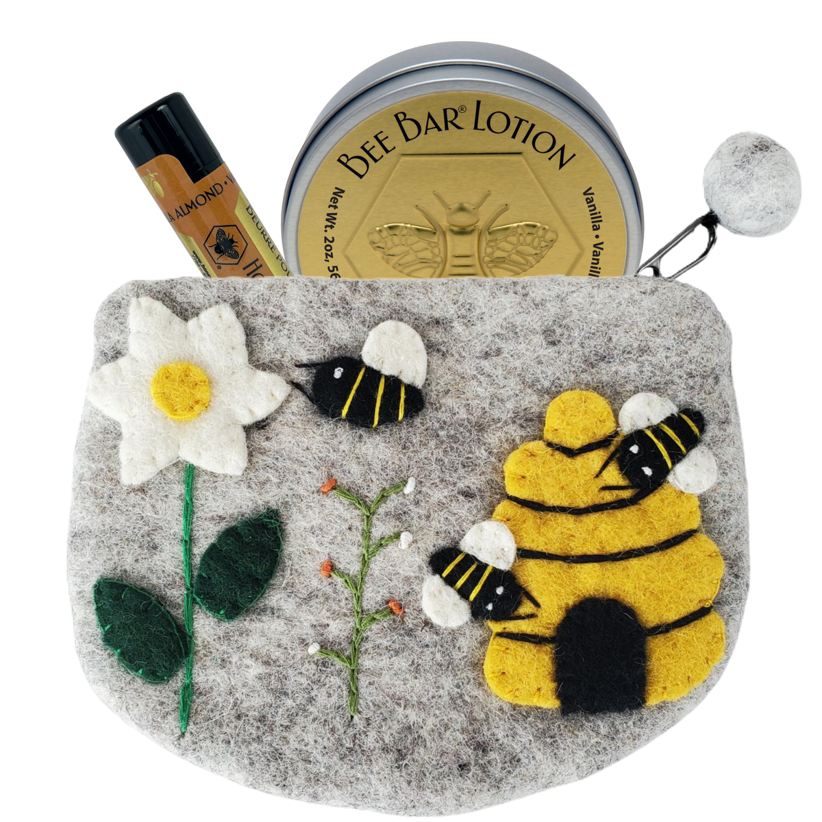 Wool Bee Bag Gift Set, Lavendar