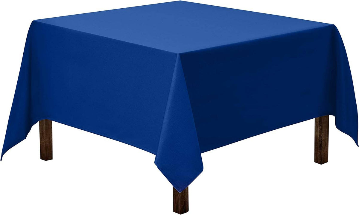 Washable Polyester Tablecloth: Royal Blue / 52 x 52 inch Square