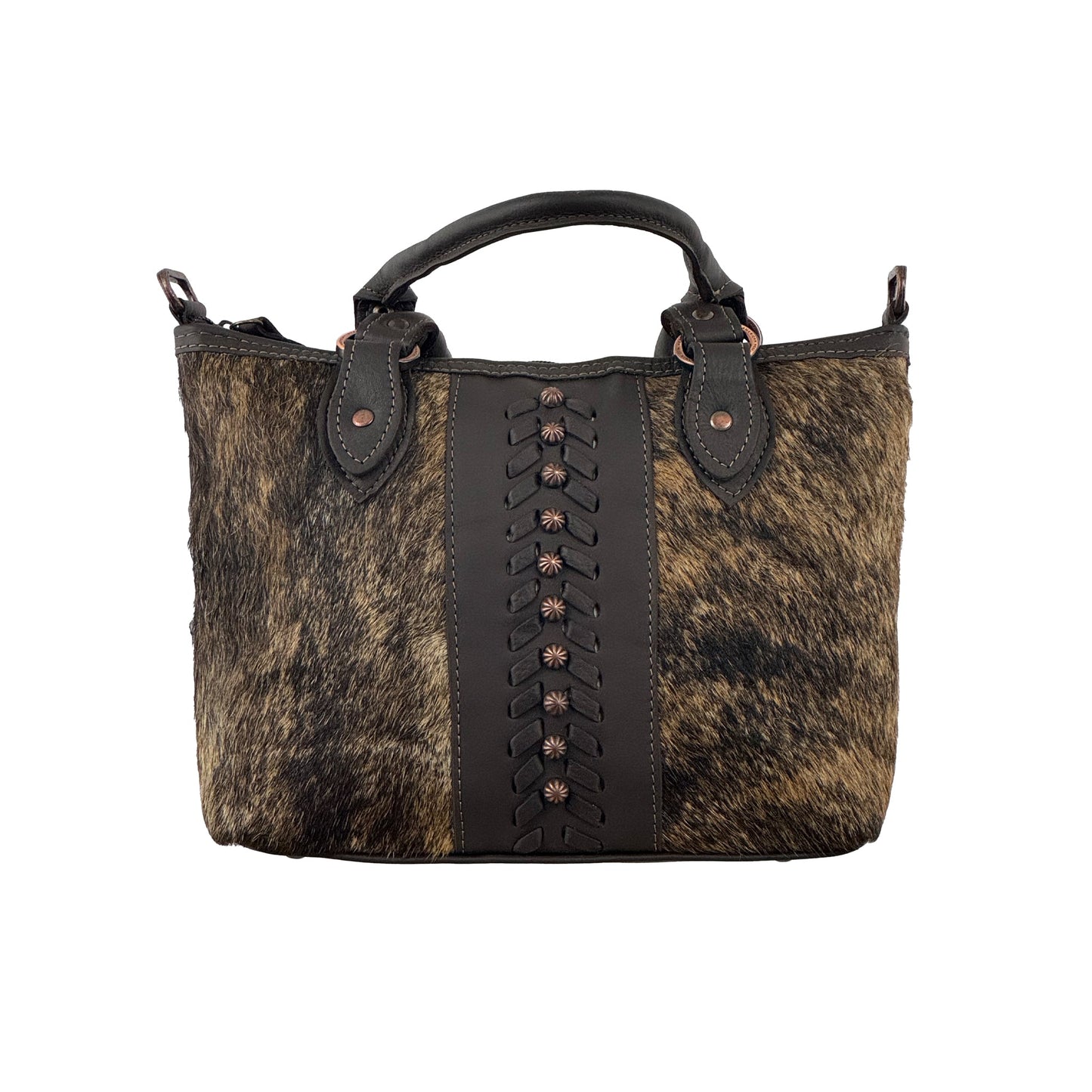 Zip Top Bag/Conceal Carry Pocket/Hair On Hide