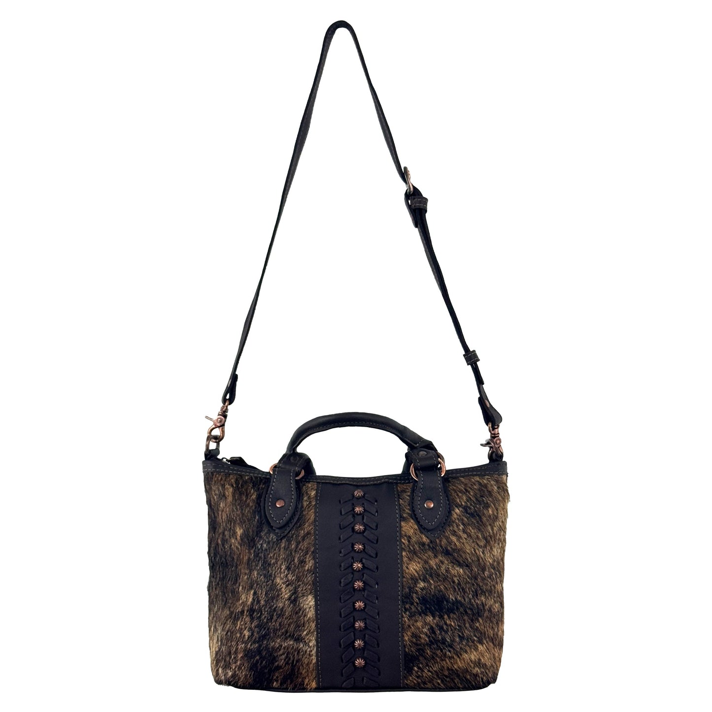 Zip Top Bag/Conceal Carry Pocket/Hair On Hide