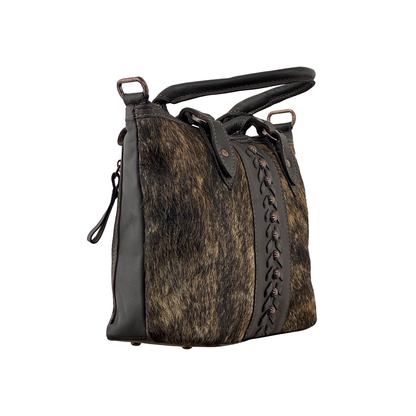 Zip Top Bag/Conceal Carry Pocket/Hair On Hide