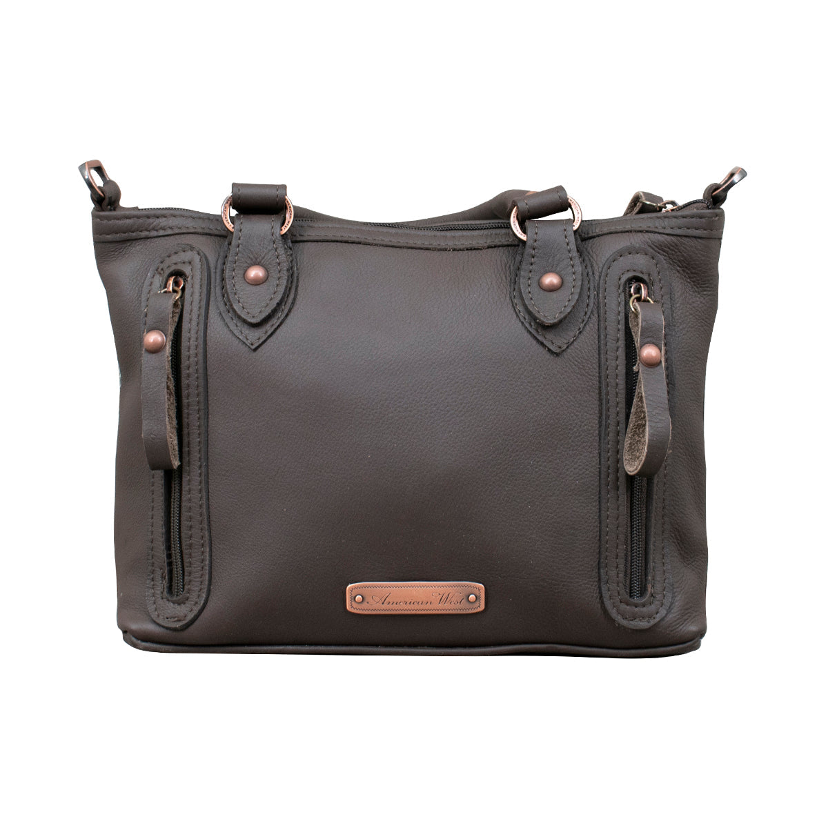 Zip Top Bag/Conceal Carry Pocket/Hair On Hide